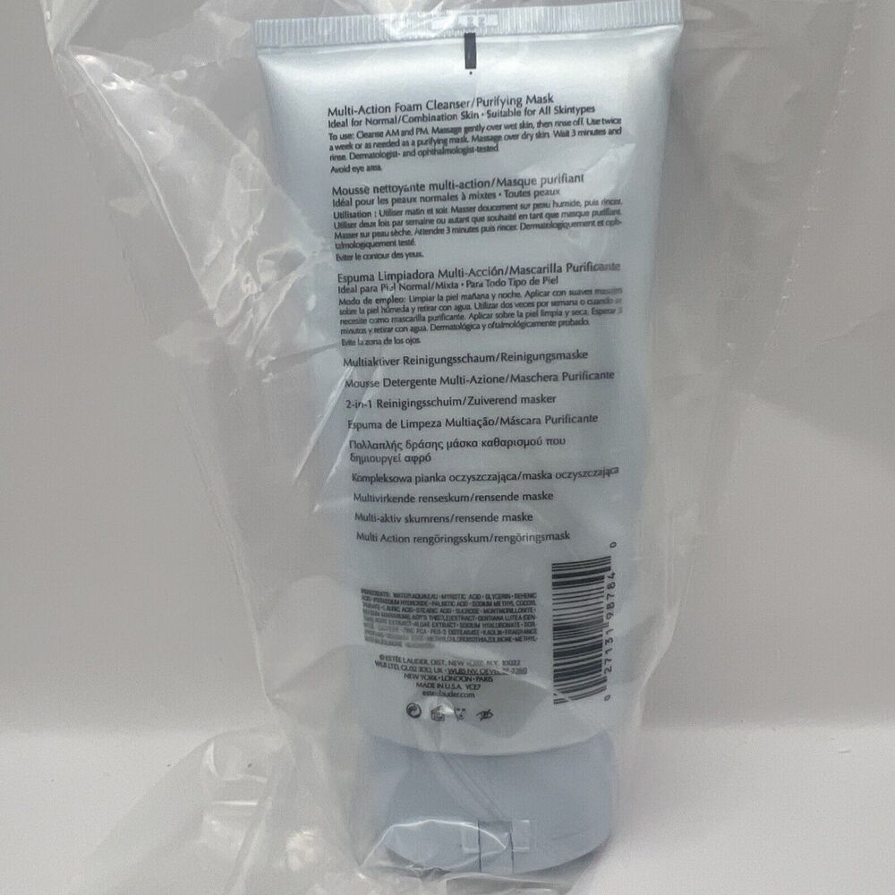 Estēe Lauder PERFECTLY CLEAN Multi-Action Foam Cleanser/PurifyingMask 5 OZ New - Picture 2 of 4